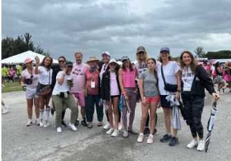Palmer Trinity Pink Team walked in the Susan G Komen Race for a Cure
