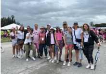 Palmer Trinity Pink Team walked in the Susan G Komen Race for a Cure
