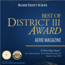 Palmer Trinity's Aerie Magazine Earns an Award 2023 Palmer Trinity's Aerie Magazine Earns an Award 2023